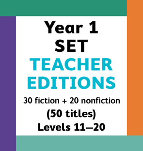 Teacher Editions Levels 11–20 SET (Year 1) 50 Titles (30% Off)