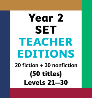 Teacher Editions Levels 21–30 SET (Year 2) 50 Titles (30% Off)