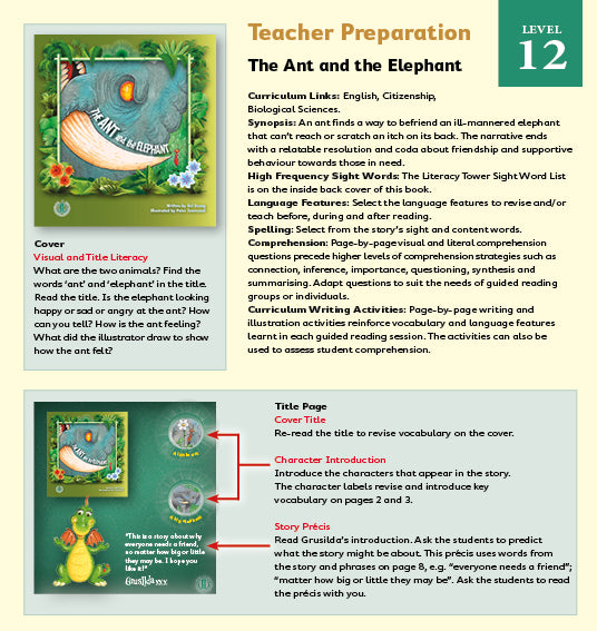 The Ant and the Elephant (Teacher Edition - Level 12)