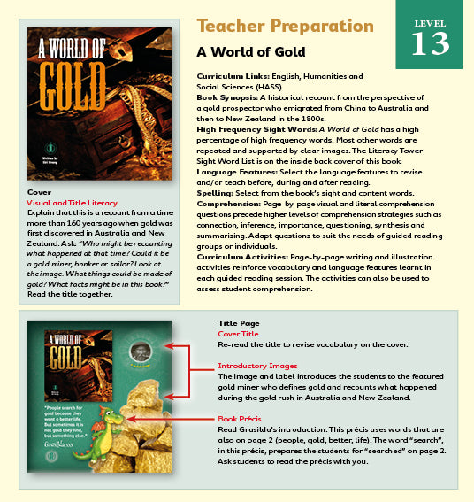 A World of Gold (Teacher Edition - Level 13)