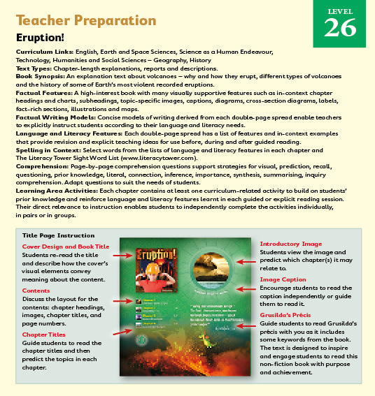 Eruption! (Teacher Edition - Level 26)